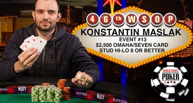 Konstantin Maslak winning poker